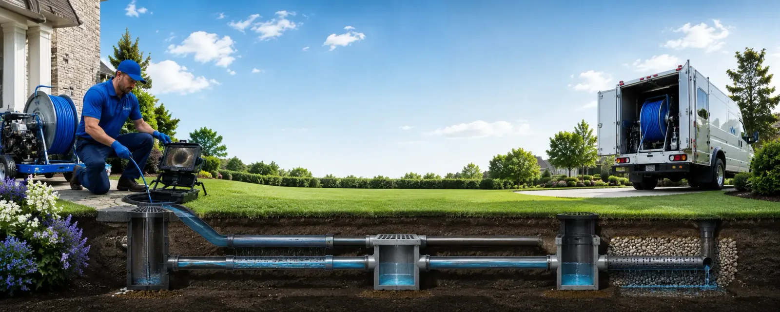 Outdoor drain cleaning information for Lewis, IN